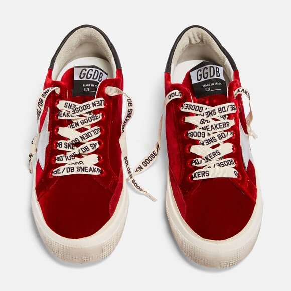 Golden Goose Superstar May Sneakers in Red Velvet size EU 41 / US 11 NEW - Picture 3 of 10